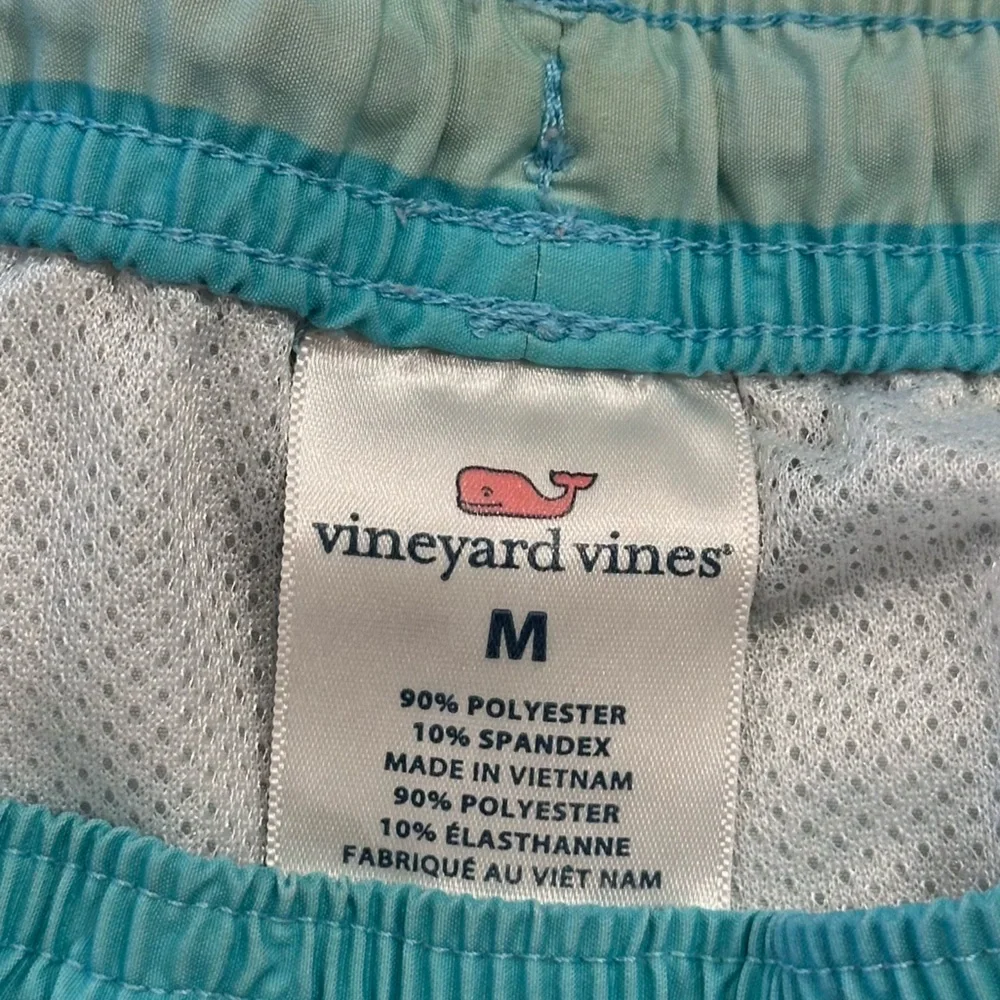 Vineyard Vines Swim Trunks Board Shorts Blue Striped‎ Aize Medium